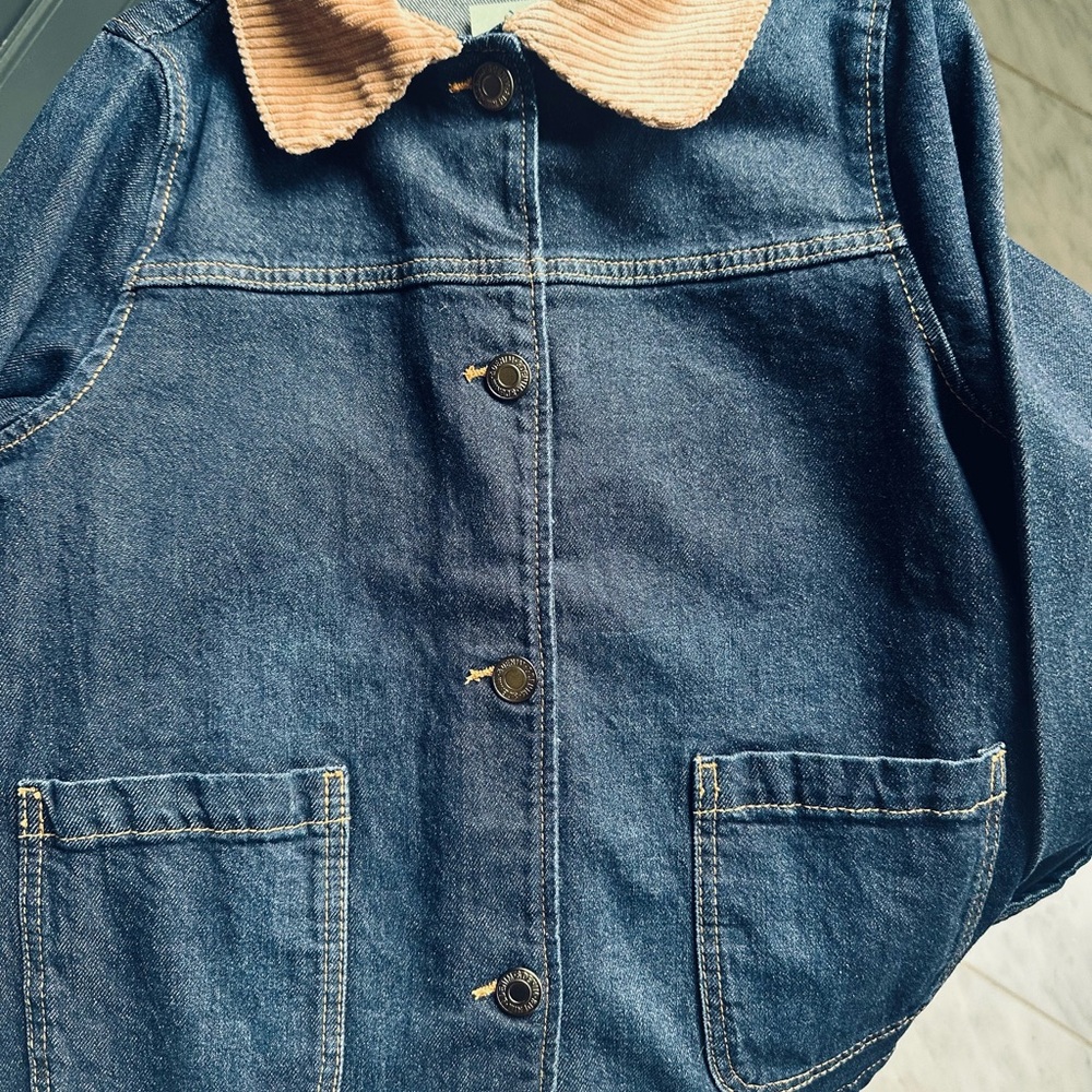 H&M girls denim barn jacket